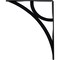 Ekena Millwork Galveston Wrought Iron Bracket, (Single center brace), Powder Coated Black 1 1/2"W x 10"D x 12"H BKTM01X10X12SGL - alternate 4